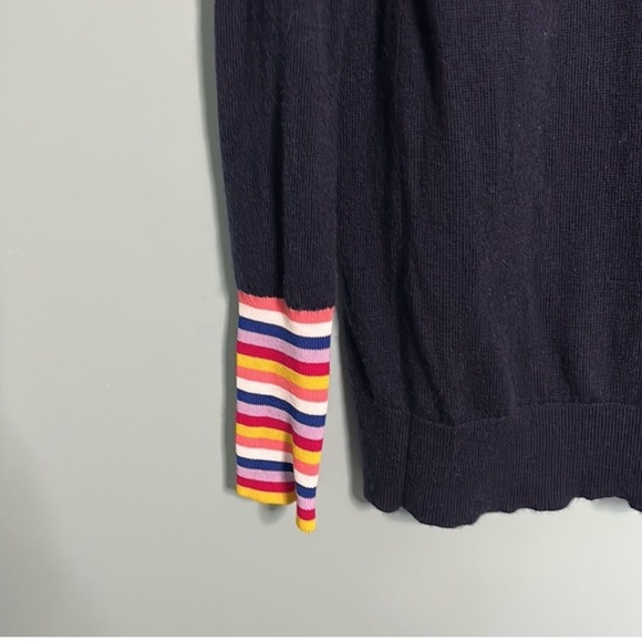 Boden Cassandra Wool Sweater Jumper Rainbow Stripe - Picture 5 of 8